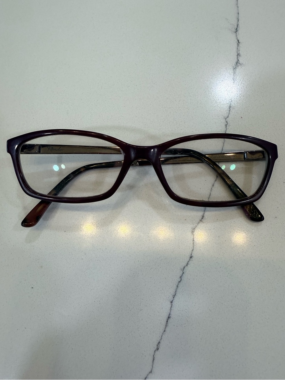 Oakley- Rectangle Eyeglass Frames in tortoise Brown/pink